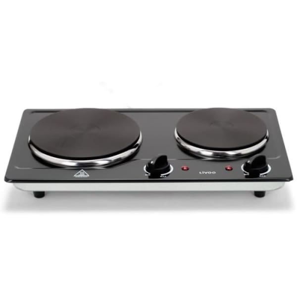 Plaque de cuisson électrique encastrable LIVOO Double feux 2500W Noir (DOC168N) Plaque de cuisson électrique encastrable LIVOO Double feux 2500W Noir (DOC168N)